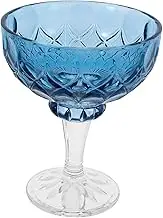 Cabilock Ice Cream Glass Trifle Bowl Dessert Bowls Ice Cream Dishes Glass Snack Bowls Bowls Chocolate Pudding Cups Dessert Cups Glass Vintage Bowls Ice Cream Cup Blue