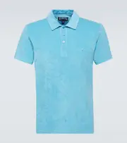 [Vilebrequin] Vilebrequin Phoenix cotton-blend terry polo shirt AU 87 blue