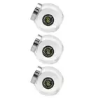 3PK Lemon & Lime Kitchen 2L Glass Tilt Food Jar Container Storage w/ Lid Clear