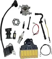 XXUMKL Fit for S-t-i-h-l 021 023 025 MS210 MS230 MS250 Chainsaw Carb with 1123 160 1650 Air Filter Ignition Coil Fuel Line Tune Carburetor Kit