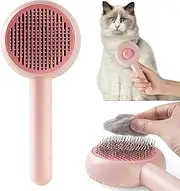 Pet Hair Cleaner Brush,Cat Grooming Brush with Self-Cleaning Button,Pet Shedding Brush for Cats Dogs,Pet Massage Brushes for Removing Tangles Loose Fur