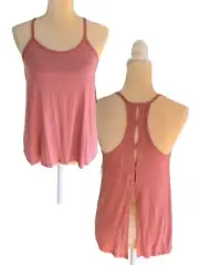 New! Beyond Yoga Slink It Over Racerback Tank Top Women's Size XS Pink STRETCH!