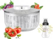Electric Salad Spinner, 6L Lettuce spinner,Large Capacity Salad Vegetable Dry...