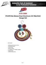 ATD-3696 - Deluxe Dual Aluminum AC Manifold Gauge Set