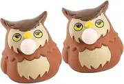 Abaodam 2pcs Stretchy Owl Squeeze Toys for Boy Girl Anger Relief Sensory Portable Novelty Toy for for Parties Use