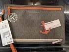 Michael Kors Illustrations Brown Mimosa SL Away Large Travel Wristlet