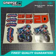 FABIO QUARTARARO MOTO GP A4 STICKER SHEET - 11 STICKERS