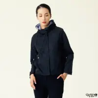 在飛比找momo購物網優惠-【Chudan 初丹】俐落條紋防風連帽夾克