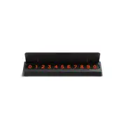 Flip Type Car Temperary Parking Phone Number Card Plate Mini Car Decoration black