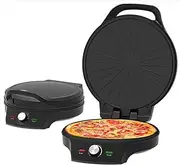 Non-Stick Pizza Maker Machine for Home, 2000W Electric Pizza Oven, Adjustable Temperature Countertop Pizza Maker, for Fast Roasting, for Hotel Restaurant Home Baked