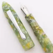 Ranga 8B Torpedo Acrylic Fountain Pen - Iced Matcha, JoWo #6 Nibs, C/C