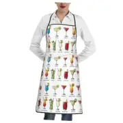 Women Men Bib Aprons Chef Cooking Apron With Pockets For Kitchen Cocktails