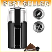 Versatile Electric Grinder for Coffee Beans, Spices & Herbs - Compact Design