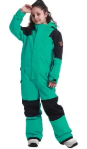GSOU SNOW Kids Size 11/12 Ski Suit Snowsuit Snowboard 1Pc Unisex Water&WindProof