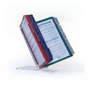 Durable Vario Table 20 A4 Sheet Steel Display System w/20 Panels Sign Holder