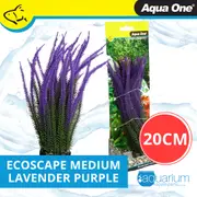 Aqua One Ecoscape Lavender Purple Plastic Plant 20cm - Med (28382)