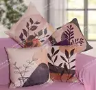 Set of 4 Multicolor 18"x18" Digital Printed Cotton Sofa Decorative Cushion Cover
