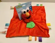Sesame Street Bright Starts Snuggle with Elmo Baby Security Blanket Toy