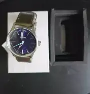 Nixon Sentry 38 Unisex Wristwatch Leather Purple/Olive A377 2302
