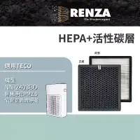 在飛比找博客來優惠-RENZA濾網 適用TECO 東元NN-2403BD 智慧淨