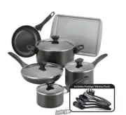 Farberware-15-Piece Nonstick Cookware Set Dishwasher Safe 15-Piece Nonstick