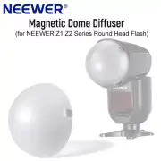 NEEWER M12 Magnetic Dome Diffuser for NEEWER Z2C Z2N Z2S Z1C Z1 Round Head Flash