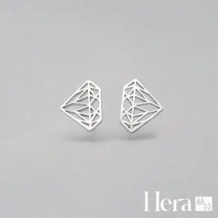 【HERA 赫拉】文青簍空鑽石耳針 H111051705(飾品)