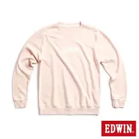 在飛比找momo購物網優惠-【EDWIN】女裝 BOX LOGO厚長袖T恤(淡粉紅)