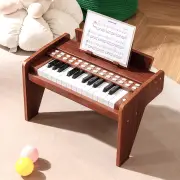 Costway25 Keys Kids Piano Keyboard Mini Digital Piano Toy-Brown