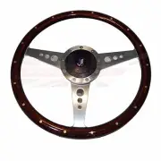 New 15" Wood Steering Wheel & Adapter Triumph TR4 TR250 TR6 1" Thick Rim (for: Triumph)