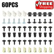 60Pcs Undertray Engine Under Cover Fixing Clips Screw Kit For AUDI A4 A6 A8 TT
