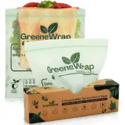 Compostable Sandwich Size Zip Bags 25 Count Extra Thick 2 mil Resealable, Lea...