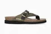 Mephisto Women's Helen Mix Gold Condor 70002 Adjustable Thong Sandals
