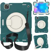MCC Kids Shockproof Strap iPad Pro 11 2020 2nd Gen Apple Case Cover Ring [Dark Green]