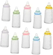 iplusmile 30Pcs Mini Plastic Bottle Cute Shower Favors Plastic Ornaments for Parties present Bags and Decorations