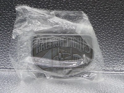 Raleigh Lights Belt Buckle New Factory Sealed Cigarette Tobacco Truck Gray Semi