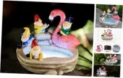 Garden Gnomes Statue Outdoor Gnome Decor Solar Gnome Statues Decoration for