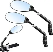 Cycling Mirrors for Handlebars, Rotatable Safe Rearview Mirror, Extendable Wide Angle Glasses Accessories for Road Mountain Biking Riding