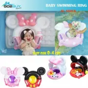 Baby Inflatable Mickey Mouse Float Raft Swimming Ring Toy Bed Gift