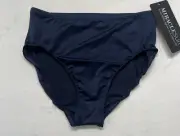 NWT MIRACLESUIT Womens 14 Midnight Blue Tankini Bikini Bottom Swimsuit Brief