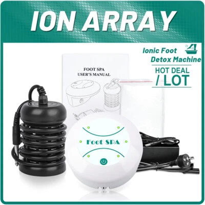 Ionic Detox Foot Massage Spa Machine Ion Bath Cleanse Set for Home Club Party