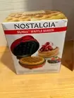 Nostalgia My Mini Red Waffle Maker 5" Cooking Surface, Factory Sealed & NEW!