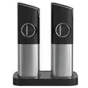 Gravity Electric Salt and Pepper Grinder Set, USB Rechargeable With Dual Charging Base, Adjustable Fineness, One Handed Operation