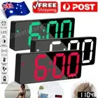 LED Digital Clock Mirror Display Snooze Alarm Temperature Time Table Desk Decor~