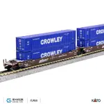 KATO 106-6182 MAXI-IV (3輛) BNSF "SWOOSH" 附CROWLEY貨櫃(6入)