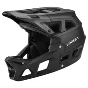 Lixada Full Face Mountain Bike Helmet Adult Racing Downhill MTB Helmet for Mountain Bike black
