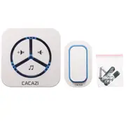 Waterproof Wireless Cordless Home Digital Doorbell Wall Plug-in Door Chime