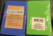 Crafter’s Square Foam Sheets - 4” X 6” 6 Colors 2 Packages with 32 Sheets Each