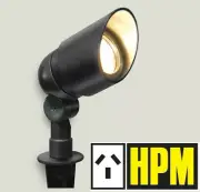 4 X HPM 12V Garden Light Spotlight 10W DIY Aluminium Black IP67 RGLVSBL