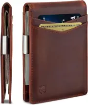 Money Clip Wallet - Mens Wallets Slim Front Pocket RFID Blocking Card Holder Min